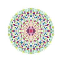 gratuit vecteur ensemble de coloré floral mandalas