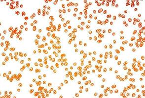 modèle vectoriel orange clair avec des cercles.
