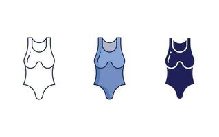 icône de vecteur de maillot de bain