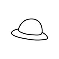 chapeau icône vecteur. tête porter illustration signe. rejeter symbole. vecteur