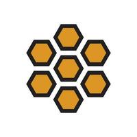 nids d'abeille icône vecteur conception illustration