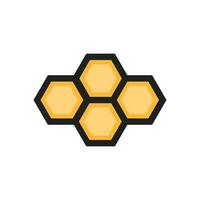 nids d'abeille icône vecteur conception illustration