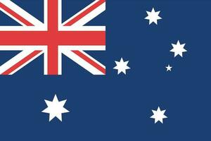 Australie drapeau vecteur conception pays drapeau vecteur plein Couleur