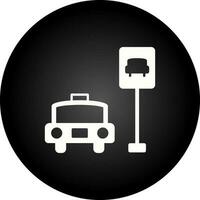 icône de vecteur de station de taxi
