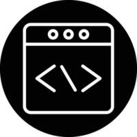 conception d'icônes vectorielles de programmation web vecteur