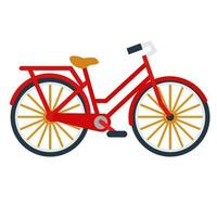 rouge vélo vecteur illustration icône