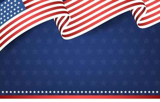 4 juillet fond de drapeau américain fête de l'indépendance vecteur