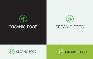 biologique nourriture logo conception vecteur eps