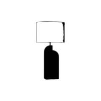 table lumière silhouette, les lampes plat style vecteur illustration. noir lumière, lampe silhouette ensemble, les lampes ensemble.