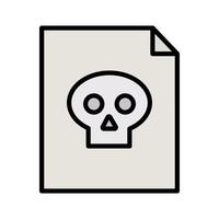 icône de document piraté vecteur