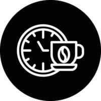 conception d'icône de vecteur de temps de café