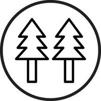 pin arbre vecteur icône style