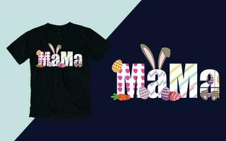 maman lapin t chemise, Pâques t chemise vecteur