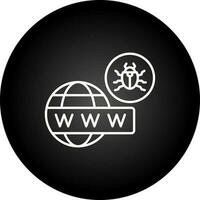 icône de vecteur de piratage mondial