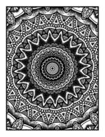 fleurs et mandalas ligne art pour coloration livre pour adulte, cartes, et autre décorations vecteur