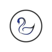 cygne logo et symbole images illustration conception vecteur