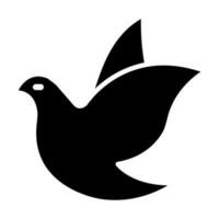 conception d'icône de colombe vecteur