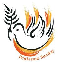 Pentecôte affiche conception pour impression ou utilisation comme affiche, carte , prospectus ou t chemise vecteur
