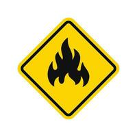 inflammable avertissement signe symbole vecteur