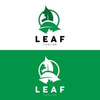 vert feuille logo, écologie Naturel plante vecteur, la nature conception, illustration modèle icône vecteur