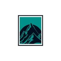 moderne Montagne logo illustration conception vecteur
