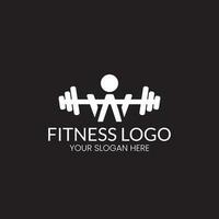 aptitude centre logo . sport et aptitude logo conception . Gym logo plat icône conception vecteur Stock