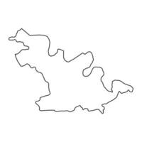 soroca district carte, Province de moldavie. vecteur illustration.