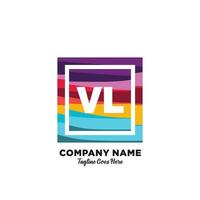 vl initiale logo avec coloré modèle vecteur. vecteur