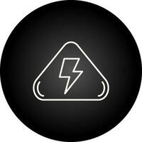 icône de vecteur de danger électrique