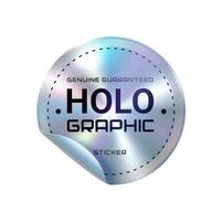 produit qualité garantie hologramme rond autocollant vecteur