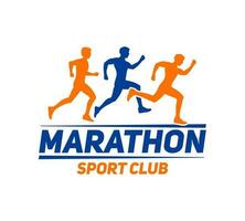 marathon concours, fonctionnement sport icône ou symbole vecteur