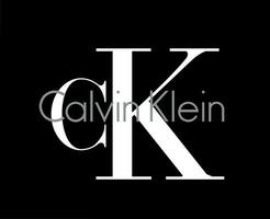 calvin klein marque vêtements mode symbole logo conception vecteur illustration avec noir Contexte