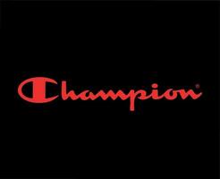 champion marque vêtements Nom logo symbole rouge conception vêtement de sport mode vecteur illustration avec noir Contexte