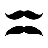 icône de vecteur de moustache