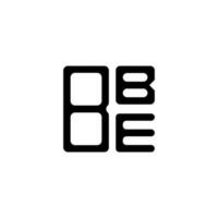 création de logo de lettre bbe avec graphique vectoriel, logo bbe simple et moderne. vecteur