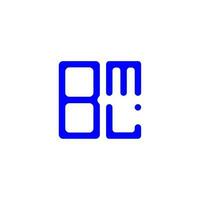 création de logo lettre bml avec graphique vectoriel, logo bml simple et moderne. vecteur