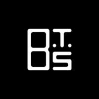 création de logo de lettre bts avec graphique vectoriel, logo bts simple et moderne. vecteur