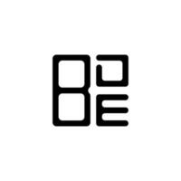 création de logo de lettre bde avec graphique vectoriel, logo bde simple et moderne. vecteur