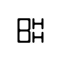 création de logo de lettre bhh avec graphique vectoriel, logo bhh simple et moderne. vecteur