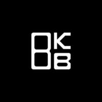 création de logo de lettre bkb avec graphique vectoriel, logo bkb simple et moderne. vecteur