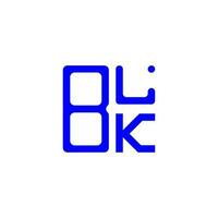 création de logo de lettre blk avec graphique vectoriel, logo blk simple et moderne. vecteur