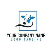 vache logo conception. vecteur