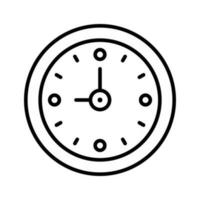 l'horloge vecteur contour icône . Facile Stock illustration Stock