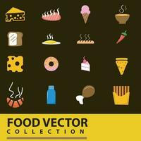 nourriture ensemble vecteur. collection de divers nourriture, poisson et Viande, des légumes vecteur