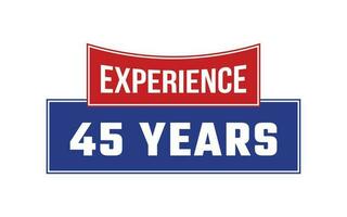 45 ans expérience joint vecteur