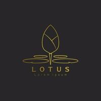 logo de fleur de lotus vecteur