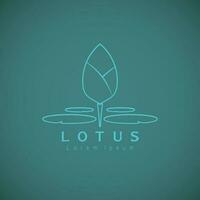 logo de fleur de lotus vecteur