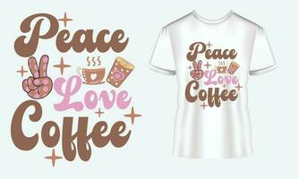 café svg t chemise conception vecteur