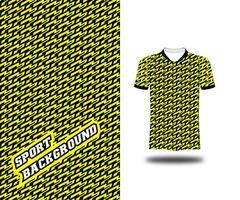 Jaune modèle ligne art Jersey Football Contexte vecteur