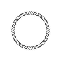 rond corde cadres vecteur icône. câble cercle formes force décoratif ancien Cordes illustration.